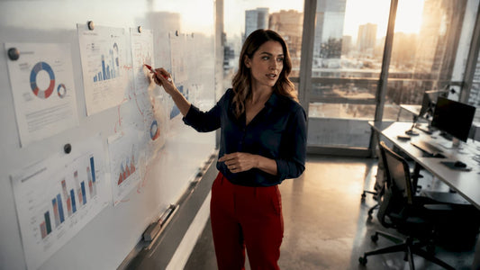 SaaS executive reviewing customer success reports