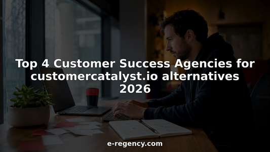 Customer success manager working at startup office desk