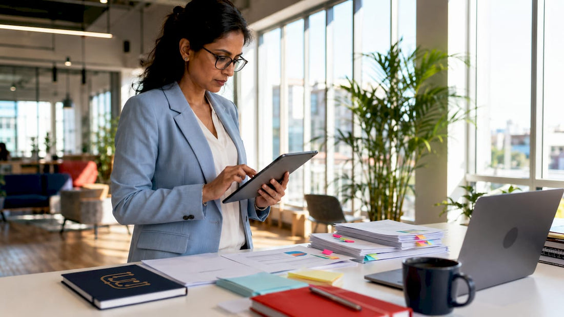 Woman proactively managing customer success tasks