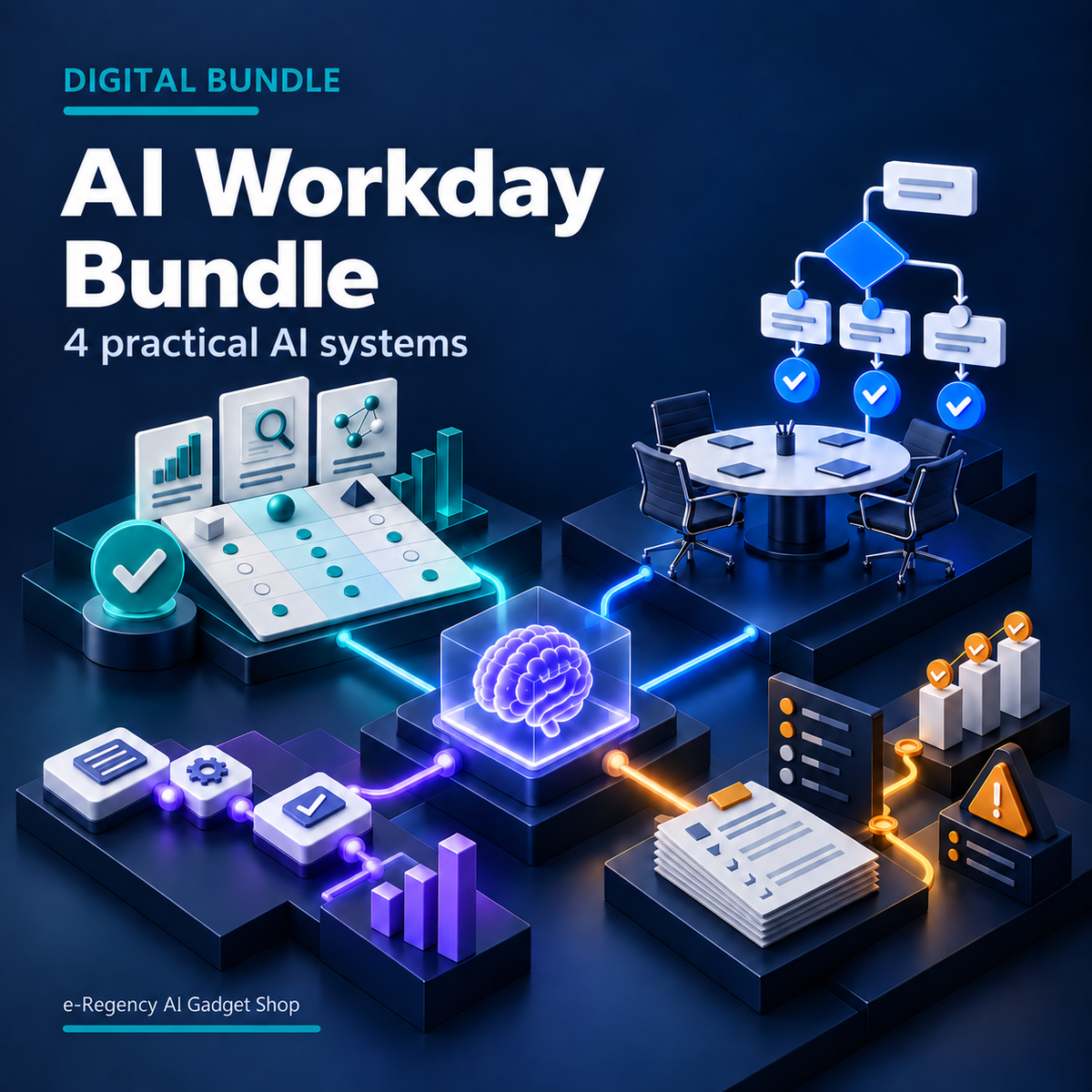 AI Workday Bundle with four practical AI systems